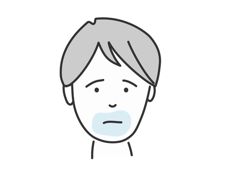 男性 顔 髭イラスト 無料イラストなら イラストac
