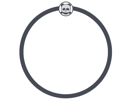 Round frame panda, panda, frame, pill, JPG and PNG