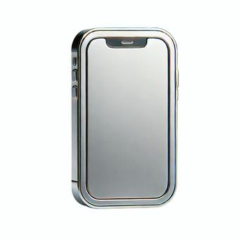 Smartphone icon 3, smartphone, silver, icon, JPG and PNG