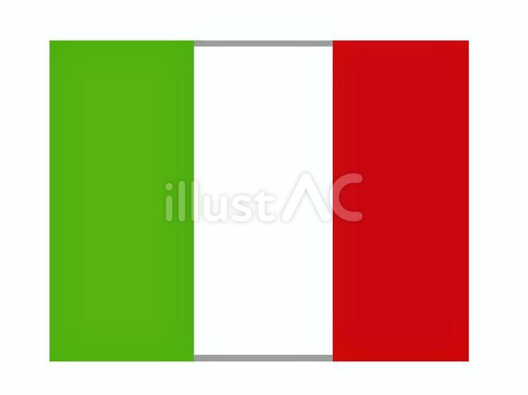 イタリア イタリア,国旗,掲揚のイラスト素材