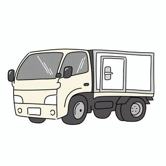 箱型トラック 箱車,トラック,運送,輸送,保冷車のイラスト素材