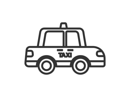 出租車單色, JPG, PNG 和 AI 出租車單色, 出租車, 黑白, 汽車, JPG, PNG 和 AI