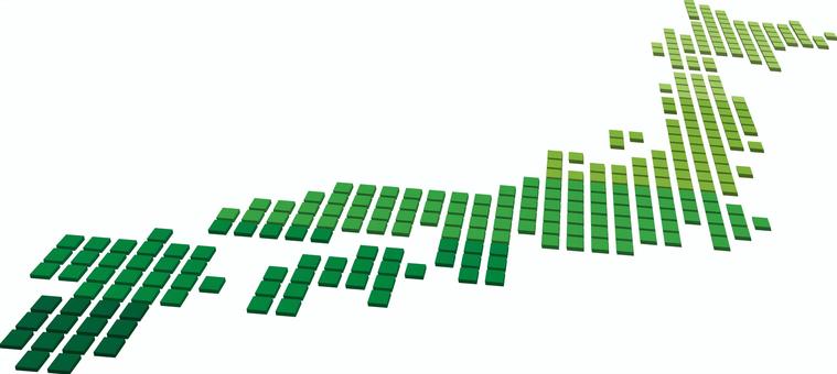 ドット日本列島 日本,日本地図,地図,ドット,土地,日本列島,マップ,都道府県,地形,ジャパンのイラスト素材