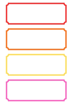 Illustration, set, frame, simple, 