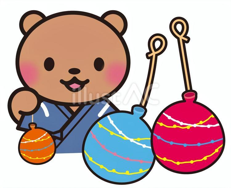  ヨーヨー釣りイラスト - No: 24080590｜無料イラスト・フリー素材なら「イラストAC」 Illustration 