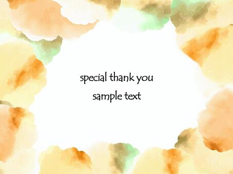 淡い色彩の水彩フレーム＿ナチュラルカラー フレーム,枠,装飾,水彩,手書き,淡い,ピンク,背景,素材,背景素材のイラスト素材