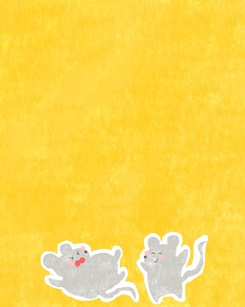 倒れるねずみちゃん♪ かわいい,倒れる,負け,勝ち,勝負,にこにこ,笑顔,笑う,ご機嫌,楽しいのイラスト素材