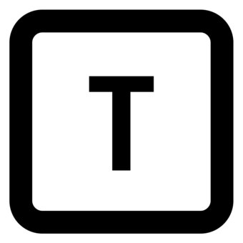 キーボード「T」 t,キーボード,キー,タイピング,パソコン,操作のイラスト素材