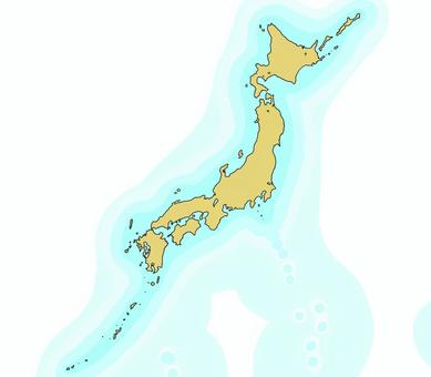 Map of Japan and the Sea of Japan, JPG and PNG Map of Japan and the Sea of Japan, map, japan, sea area, JPG and PNG