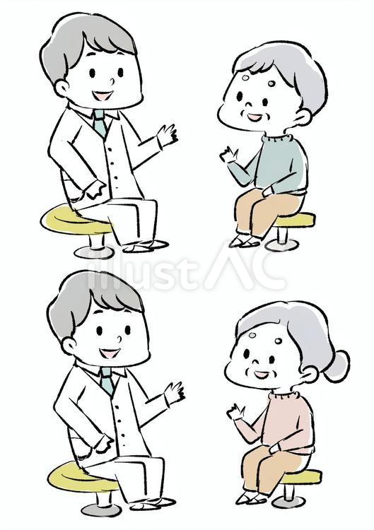 お医者さん 男性,女性,お医者さんのイラスト素材