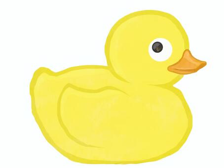 アヒルのおもちゃ アヒル,ラバーダック,黄色,お風呂,おもちゃ,塩ビ,かわいい,シンプル,アイコン,動物のイラスト素材