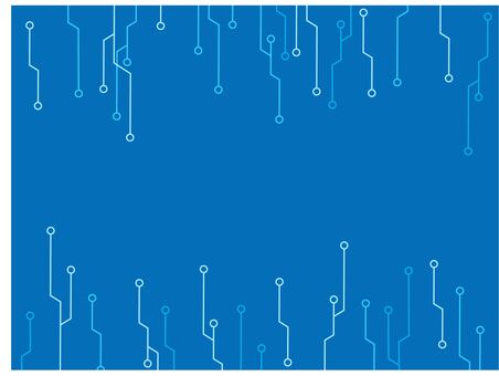 青いデジタル基盤模様の背景素材 青,背景,近代的,電子回路,基盤,デジタル,テクノロジー,コンピューター,ネットワークのイラスト素材
