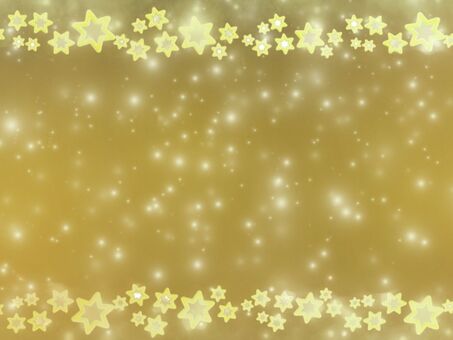 黄色背景に星模様と雪のイラスト 黄色,星,キラキラ,光,ぼかし,雪,幻想,12月,グラデーション,背景のイラスト素材
