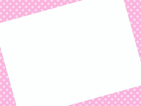 ドットフレーム/ピンク シンプル,フレーム,ポップ,ベクター,ドット,レトロ,点々,水玉,水玉模様,コピースペースのイラスト素材