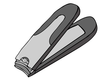 爪切り 爪切り,衛生,主線あり,広告,チラシ,イラスト素材,cm,白背景,背景透過,ゆるかわのイラスト素材