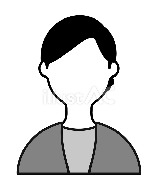 アイコン(私服姿の女性11) 人物,女性,単体のイラスト素材