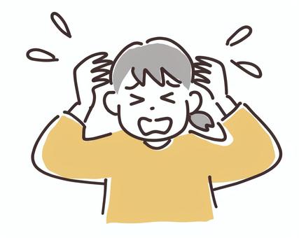 焦ってパニックになる女性 パニック,女性,混乱,主婦,困る,慌てる,奥さん,お母さん,焦る,動転のイラスト素材