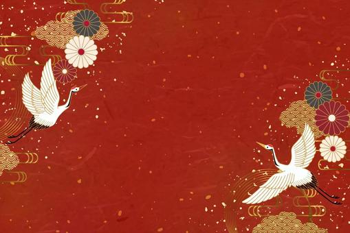 正月　背景　フレーム　和柄 背景,フレーム,正月,元旦,和柄,お正月,新春,年末年始,和,結婚式のイラスト素材