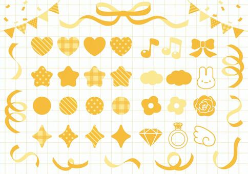 Illustration, yellow, decoration, deco, 