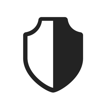 Illustration, shield, black and white, security, 