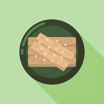 たたきゴボウ たたきごぼう,おせち,和食,おかず,料理,食べ物,イラスト,素材のイラスト素材