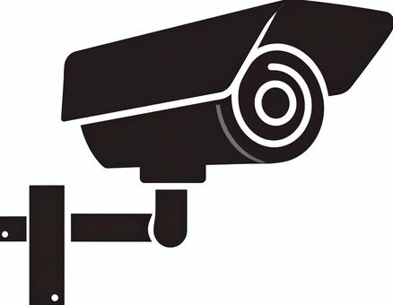 防犯カメラのイラスト 防犯カメラ,監視カメラ,セキュリティ,防犯,安全,防犯対策,カメラ,アイコン,シルエット,マークのイラスト素材