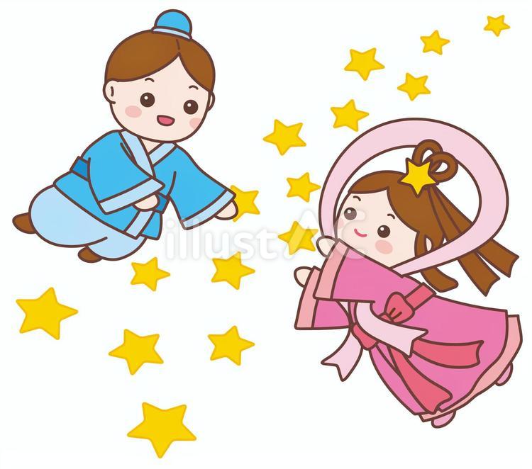 織姫と彦星03 七夕,祭り,七夕祭りのイラスト素材