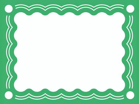 まるぽちフレーム緑