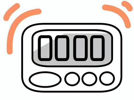 Illustration, kitchen timer, measure, to ring, 