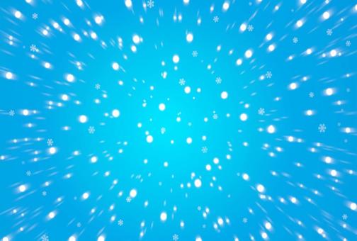 ホワイトクリスマスの雪降るエフェクト素材 雪,結晶,空,冬,冬空,雪景色,景色,風景,背景,壁紙のイラスト素材