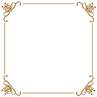 Illustration, decorative frame, frame, brown, 