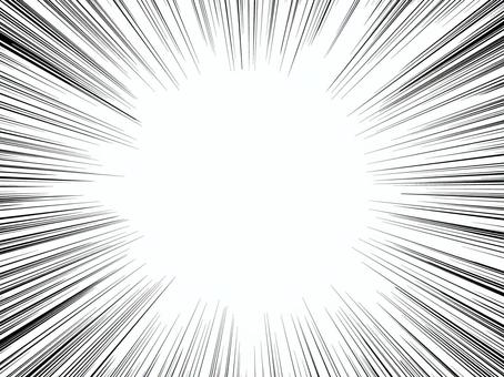 Illustration, manga, concentration line, effect line, 