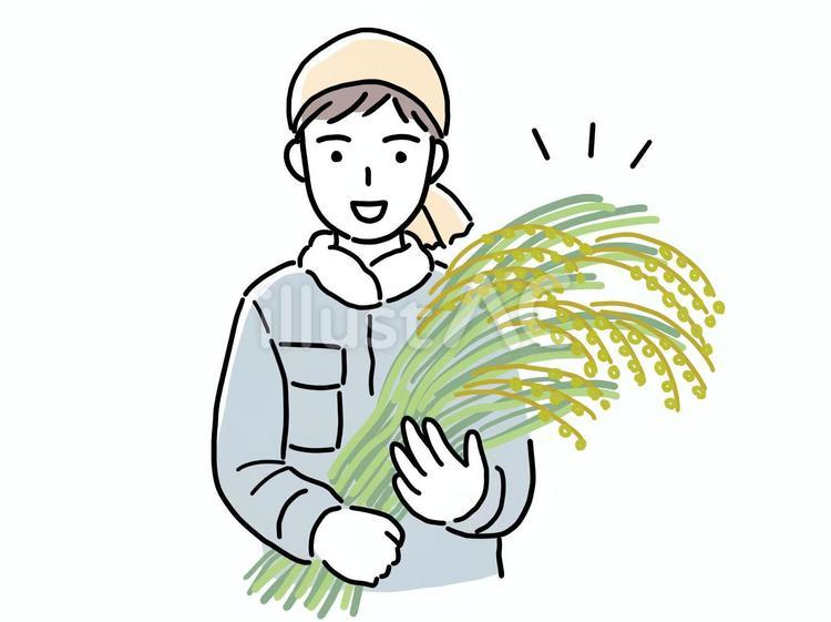農家の若い男性 農業,農家,収穫のイラスト素材