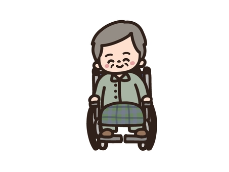 Illustration, wheelchair, care supplies, barrier-free, 