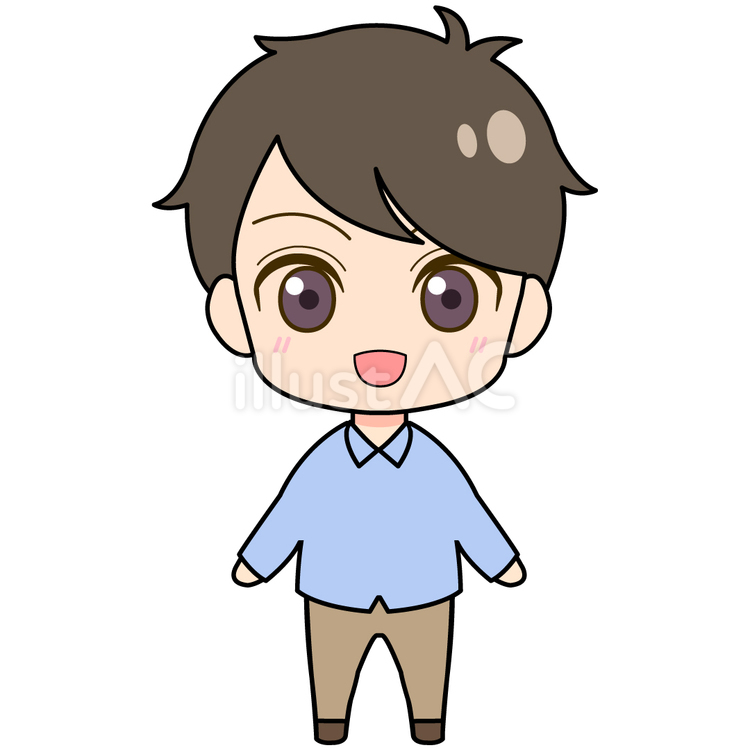 私服を着た男性 男性,私服,洋服のイラスト素材