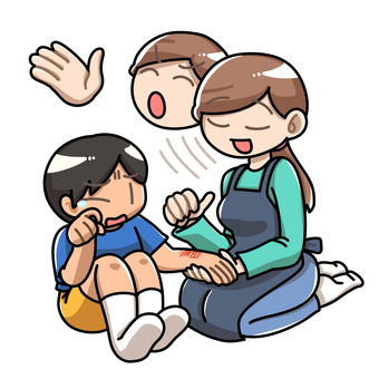 おまじない 子供,おまじない,親子,健康,人物のイラスト素材