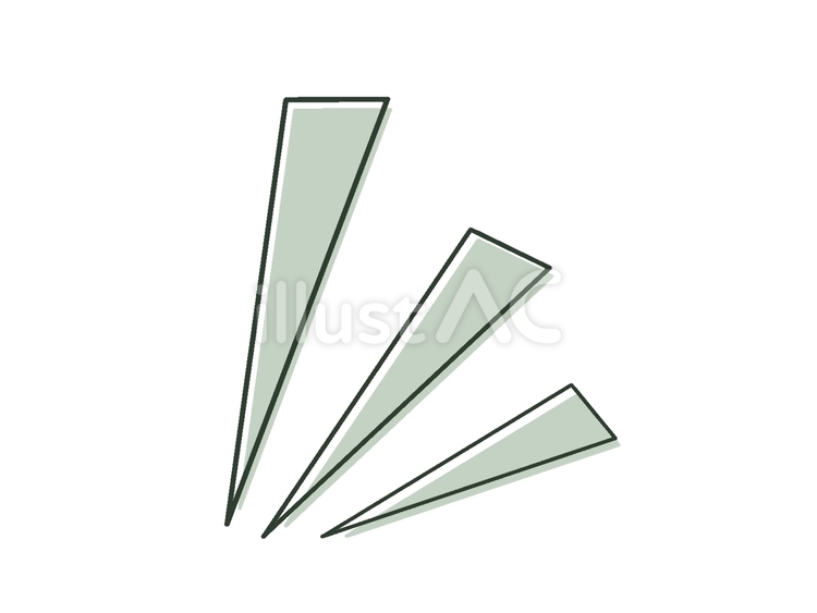 緑の閃き 閃き,注目,緑のイラスト素材