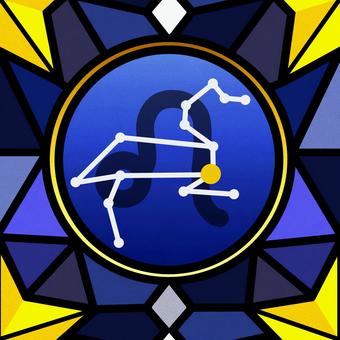 シームレスなモザイク　獅子座　ｐ しし座,獅子座,星占い,ホロスコープ,占星術,12星座,宇宙,天体,天文,ギリシャ神話のイラスト素材