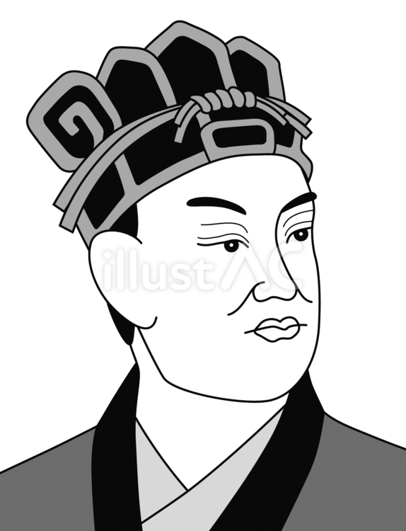 蔡倫（白黒） 蔡倫,歴史,製紙のイラスト素材