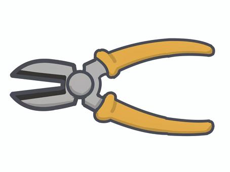 Illustration, tukang kirap, piranti, cutting, 