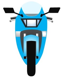 バイク92 バイク,二輪車,自動二輪車,ツーリング,オートバイ,モーターサイクル,電動バイク,正面,シンプル,ユニークのイラスト素材