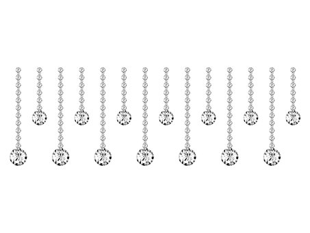 Crystal garland, JPG, PNG and AI Crystal garland, crystal, garland, diamond, JPG, PNG and AI