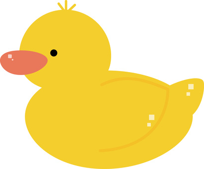 アヒルのひなのイラスト 鳥類,動物,生き物,アヒル,雛,可愛いのイラスト素材