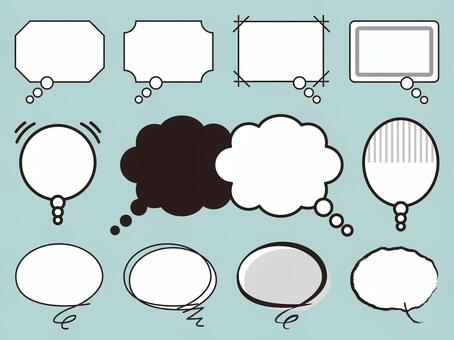 Thinking balloon, Thinking balloon, balloon, speech balloon, thinking,