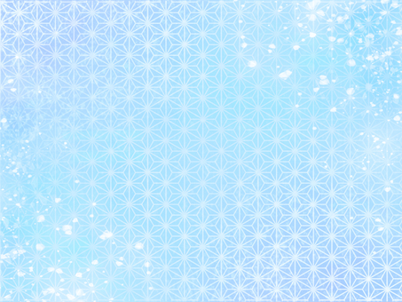 水色の麻の葉模様きらめき背景 和紙,背景,和風,和柄,麻の葉,模様,水色,青,ブルー,淡色のイラスト素材