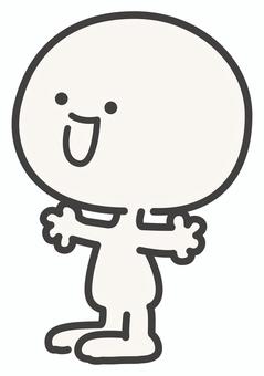 笑顔で話すシンプルな人物 笑顔で話すシンプルな人物 笑顔,話す,コミュニケーション,談笑,嬉しい,シンプル,人物,動作,かわいい,イラストのイラスト素材