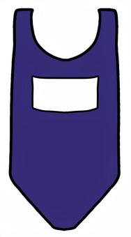 スク水 スク水,水着,ブルー,シンプル,水泳,プール,レディース,学校,夏のイラスト素材