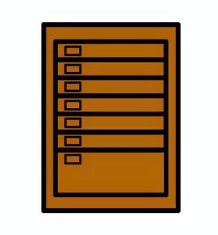 収納ケースイラスト 収納,ケース,片づける,整理,整頓,家具,タンス,引き出し,チェスト,インテリアのイラスト素材