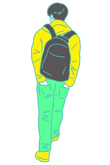 Illustration, male, pants, jacket, 