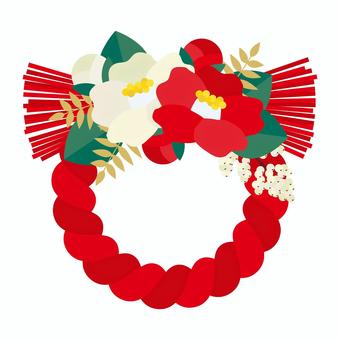 和の素材単品08 和の素材単品08 しめ縄,飾り,お正月,年賀状,モチーフ,素材,バナー,和,和風,挿絵のイラスト素材